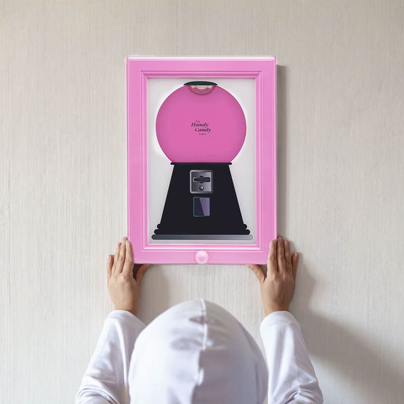 Candy Dispenser Photo Frame - Novelty Rectangular Picture Frame for Home Decor, Halloween, Christmas and Birthday Gift
