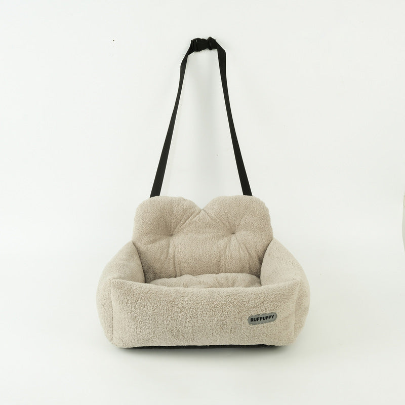 Foldable Pet Car Seat Hammock and Booster Bed - Washable Travel Carrier for Small Dogs and Cats