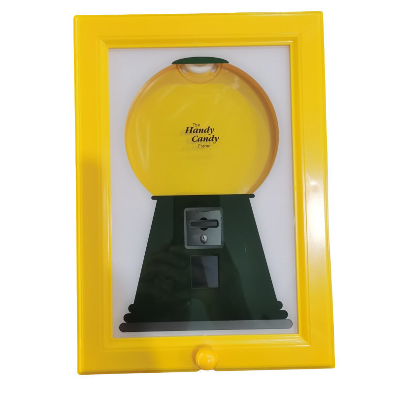 Candy Dispenser Photo Frame - Novelty Rectangular Picture Frame for Home Decor, Halloween, Christmas and Birthday Gift