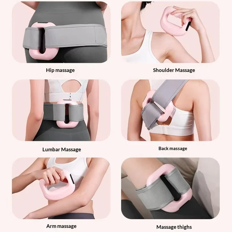 Electric Fascia Massage Ring – 5-Speed Body Sculpting Massager with Belt