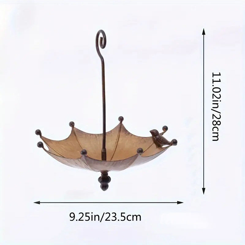 Decorative Umbrella Hanging Bird Feeder – Garden & Yard Wildlife Feeder
