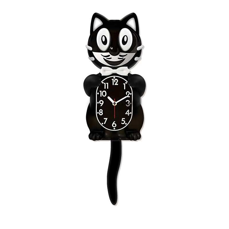 American Classic Kit Cat Swing Tail Wall Clock - Retro Hanging Cat Clock, Cute Home Decor Gift