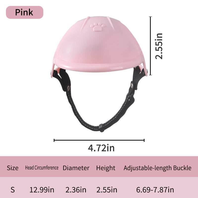 Pet Motorcycle Helmet – Cute Dog & Cat Outdoor Headwear
