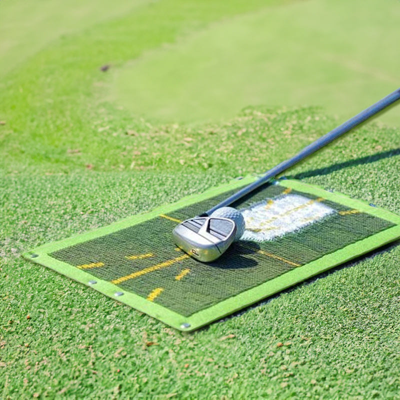 Golf Swing Training Mat – Divot Feedback, Swing Path Corrector (Indoor & Outdoor)