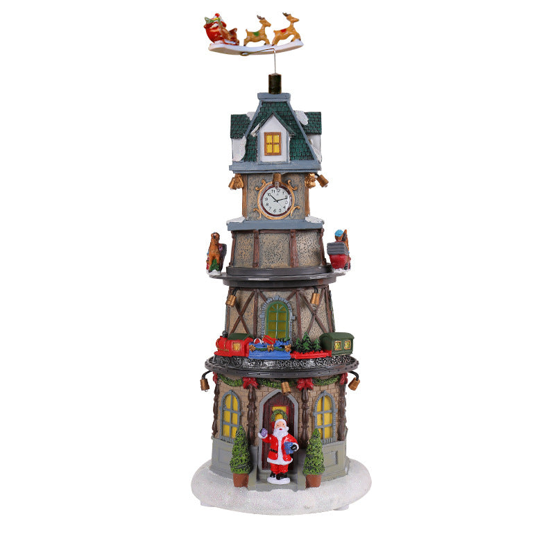 Christmas Glowing Rotating Music Box - LED Night Light & Festive Gift for Children & Adults