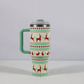 Christmas 40oz Insulated Tumbler with Handle - 304 Stainless Steel Thermal Car Mug
