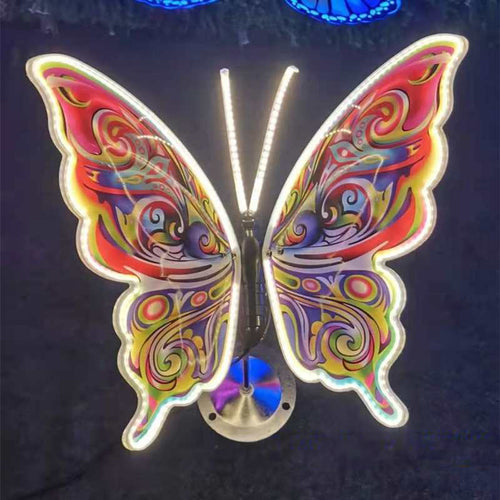 Automatic Fluttering Butterfly Lights - LED Fairy Decor with Realistic Wings for Weddings and Parties