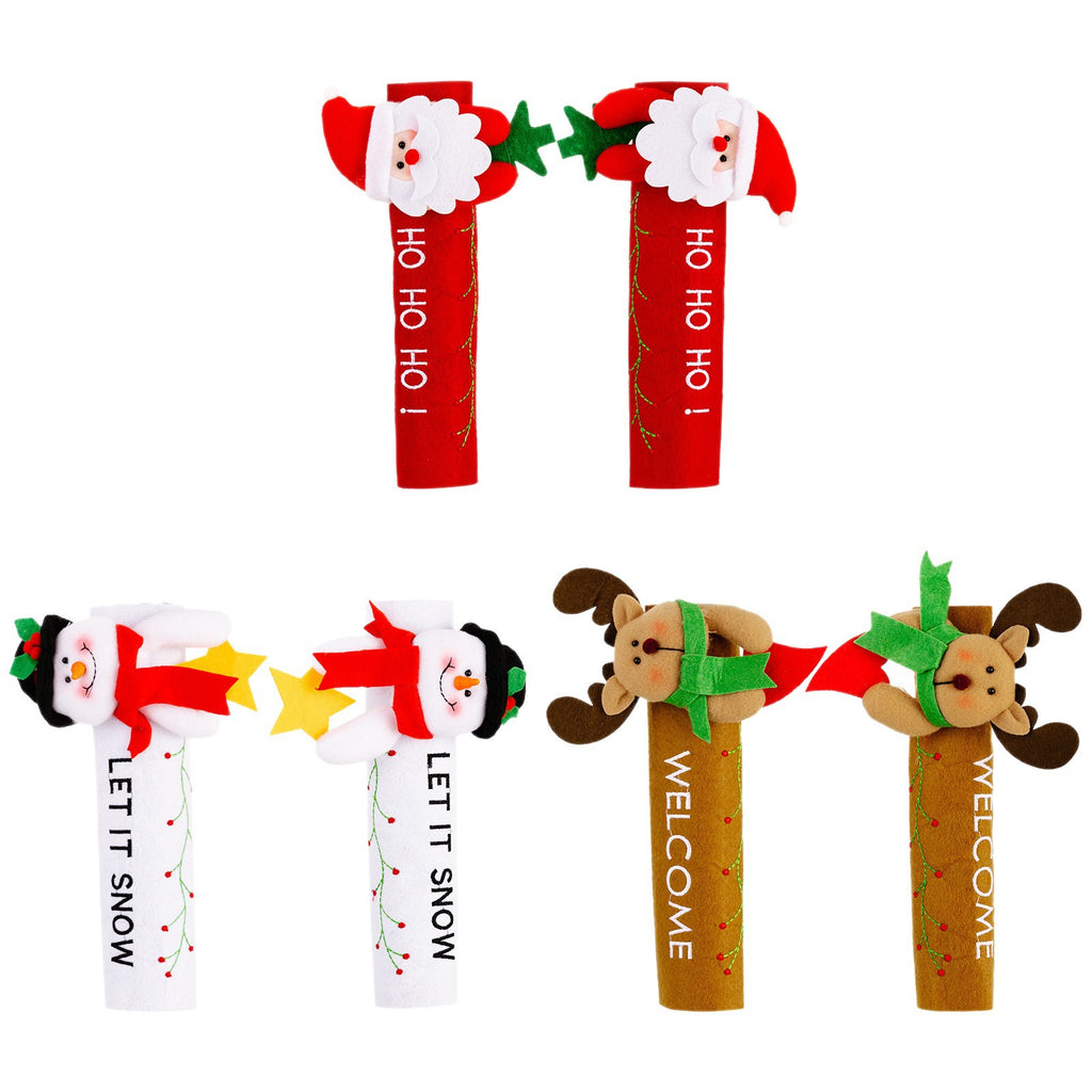 Christmas Handle Cover Gloves - Festive Fridge & Door Handle Decoration in 3 Designs