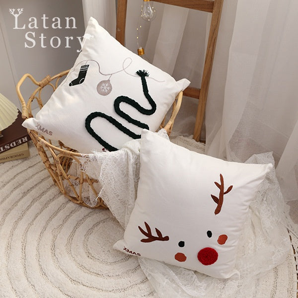 Christmas Decoration Scene Arrangement Ornament Creative Santa Claus Snowman Pillow Home Shop Decoration Gift Present