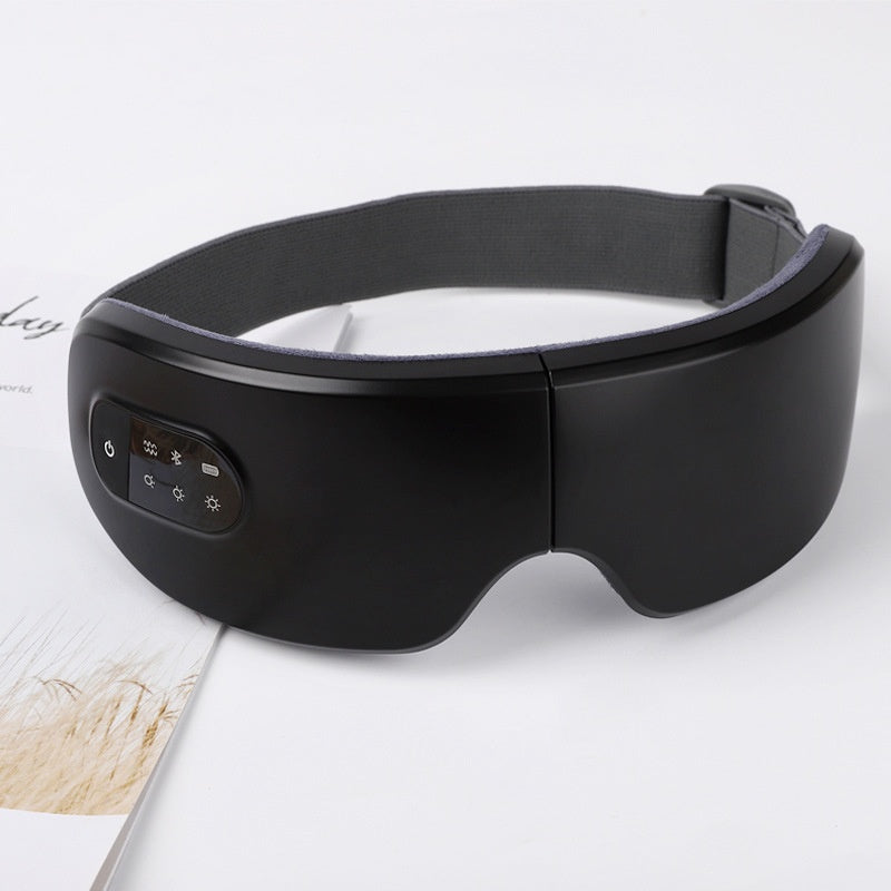 Eye Massage Device with Heat Therapy & Vibration – Foldable Rechargeable Eye Mask