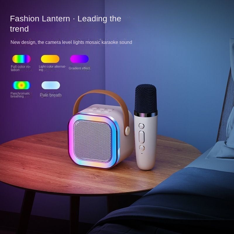Bluetooth Karaoke Microphone Speaker – Portable All-in-One Home KTV