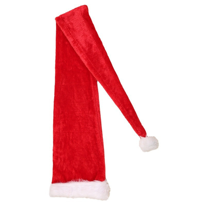 Extra Long Plush Christmas Hat - Adult & Children's Oversized Santa Hat Party Prop