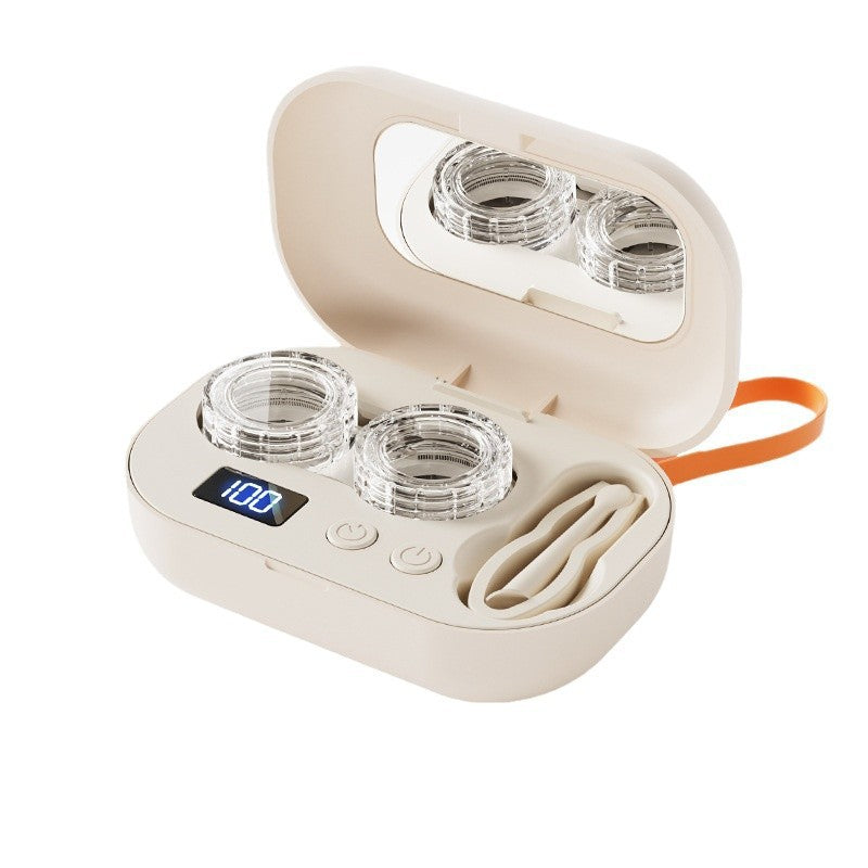 Ultrasonic Contact Lens Cleaner – USB Rechargeable Automatic Cleaning Case