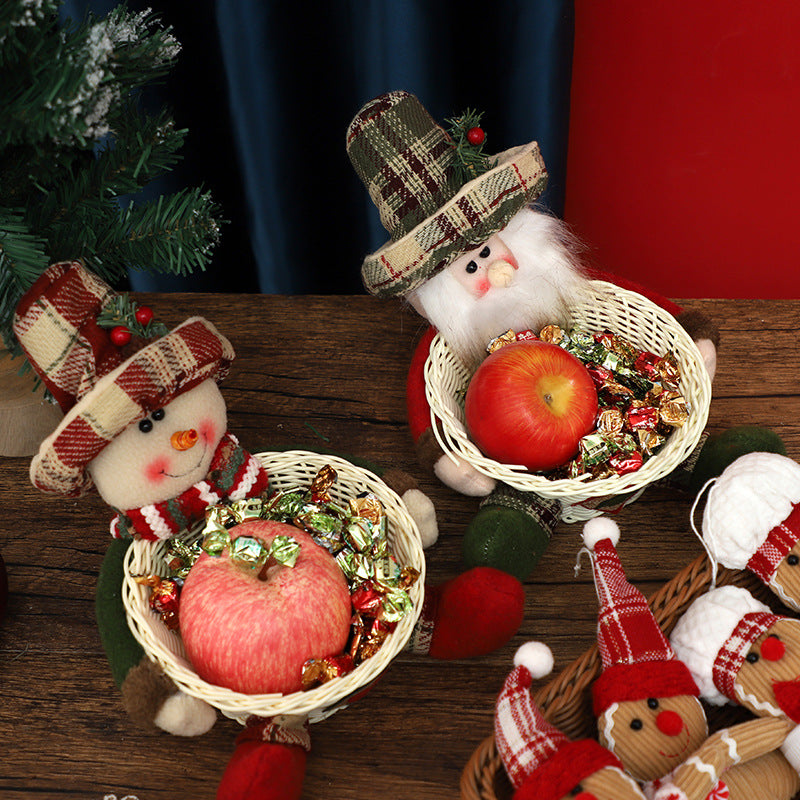Popular Christmas decorations, ornaments, Santa Claus children's gifts, hats, dolls, candy baskets