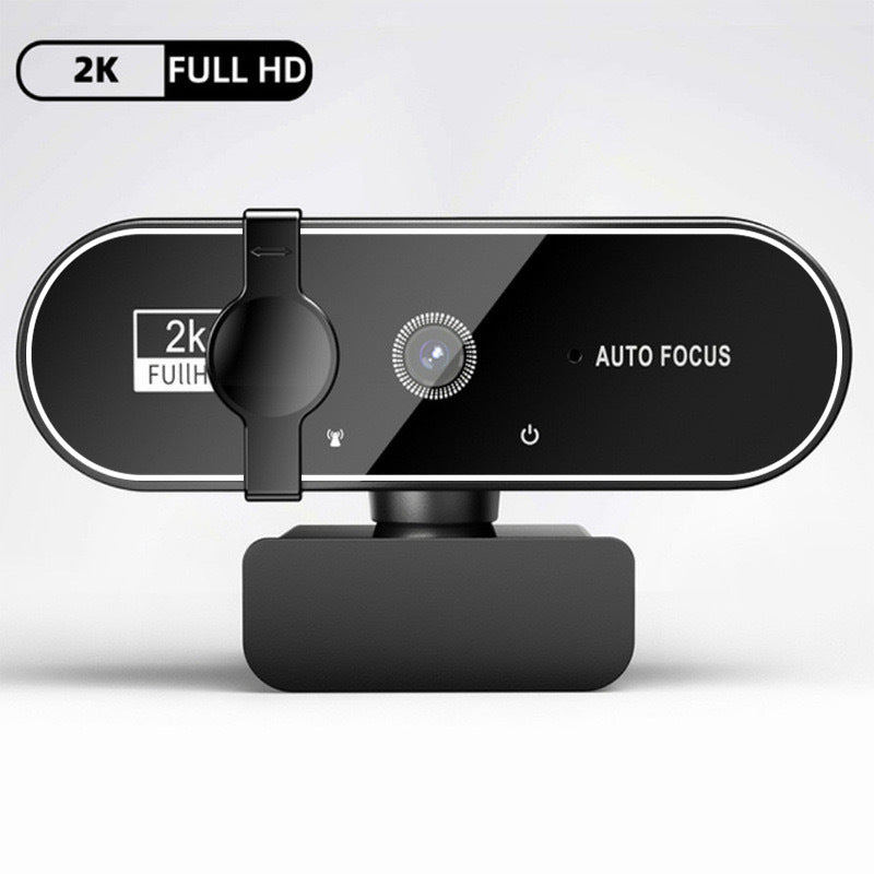 Mini USB Webcam with Microphone - Auto Focus HD Camera for PC and Laptop, 1080P, 2K and 4K, 30fps