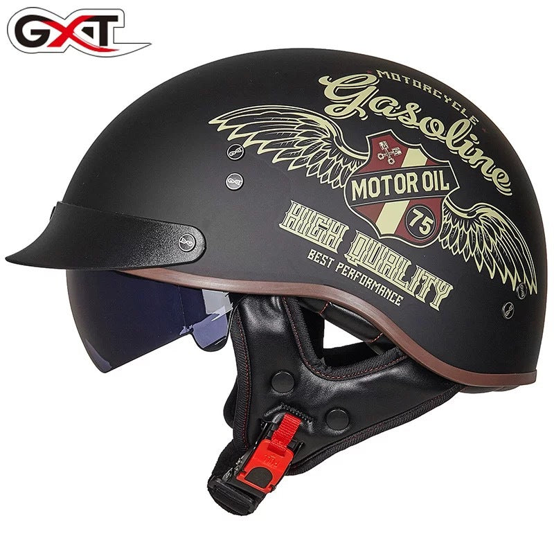 GXT Motorcycle Helmet - Full Face Graphic Design Helmet, ABS Shell, Sizes M-XXL