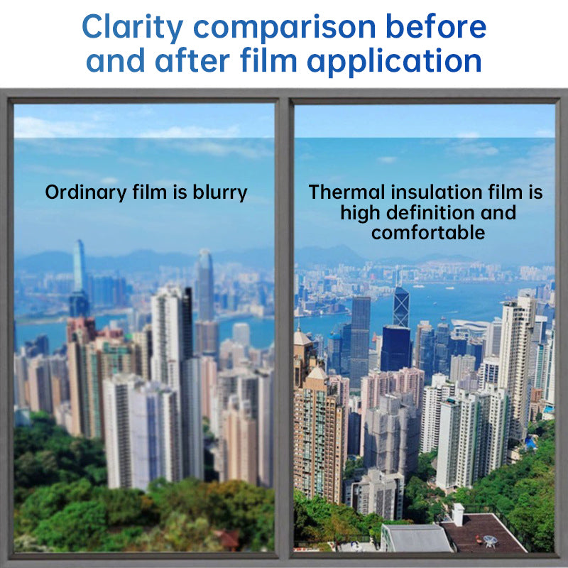 One-Way Window Privacy Film - Static Cling UV Blocking Heat Control Window Tint