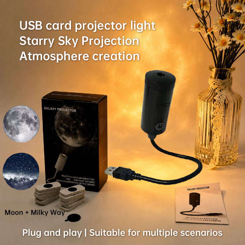 USB Star Projector – Plug & Play Galaxy Light for Bedroom & Living Room