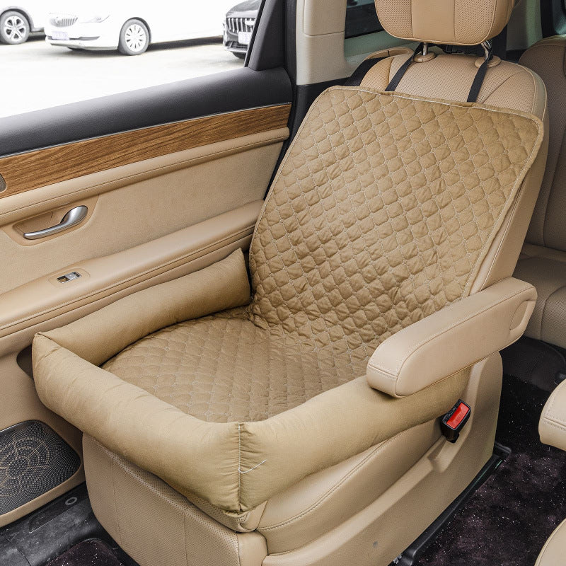 Waterproof Pet Car Seat Cover and Nest - Anti-Dirt Nylon Mat for Small and Medium Dogs and Cats