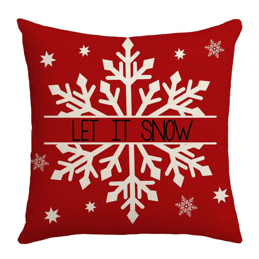 Christmas Tree & Snowflake Cushion Cover - Modern Festive Home Decoration in 4 Designs (45x45cm)