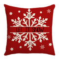 Christmas Tree & Snowflake Cushion Cover - Modern Festive Home Decoration in 4 Designs (45x45cm)