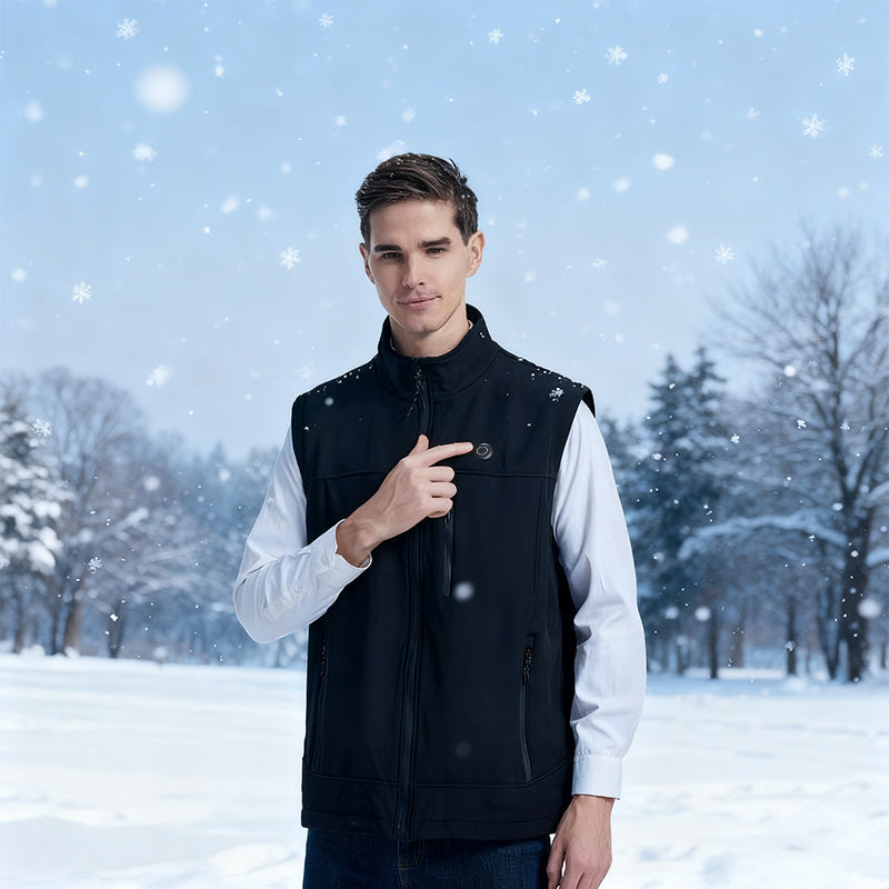 9-Area USB Heated Vest for Men and Women - Washable Heated Jacket for Hiking, Fishing and Skiing