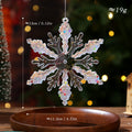 Christmas Decorative Creative Hanging Ornament Acrylic Transparent Snowflake Crystal Pendant Ice Crystal Hanging Decoration for Christmas Tree