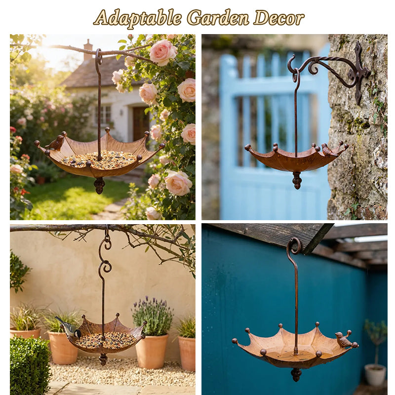 Decorative Umbrella Hanging Bird Feeder – Garden & Yard Wildlife Feeder
