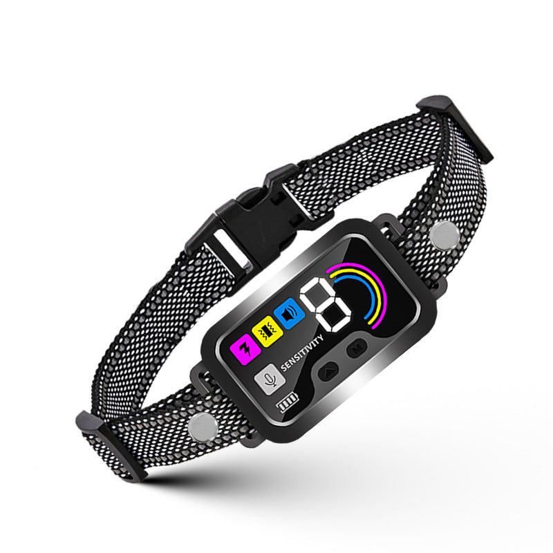 Smart Anti-Bark Dog Collar – Colour Screen, 8-Level Sensitivity & IP67 Waterproof