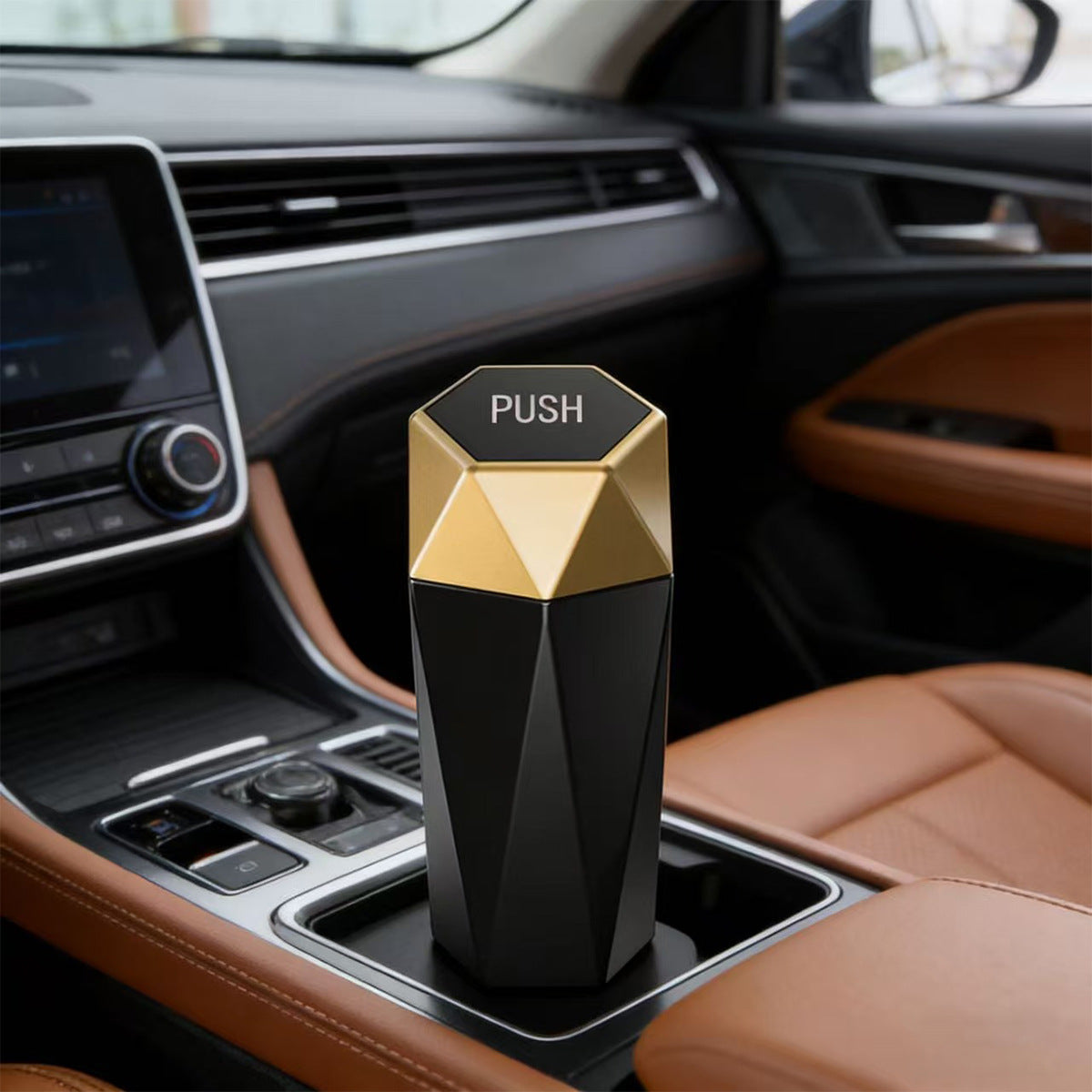 Mini Car Trash Bin – Cup Holder Waste Bin for Car & Desktop