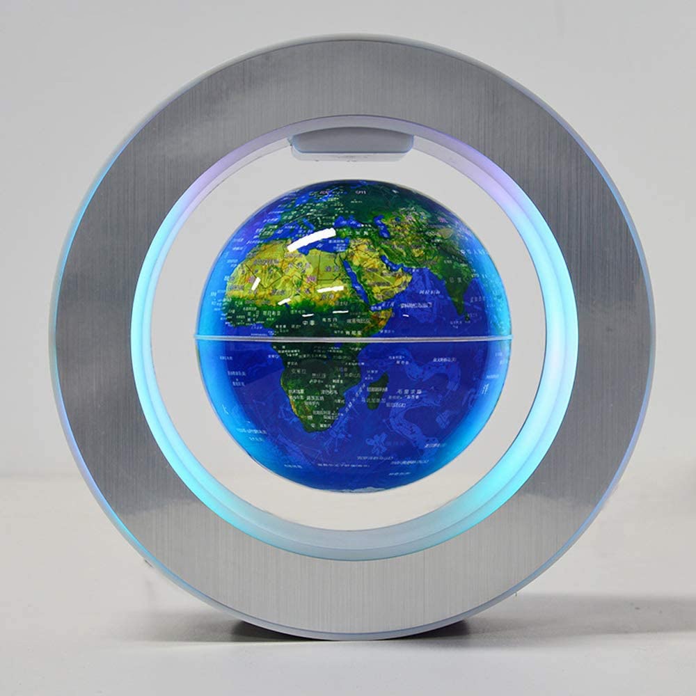 Magnetic Levitation Floating World Globe – LED Anti-Gravity Desk Decoration