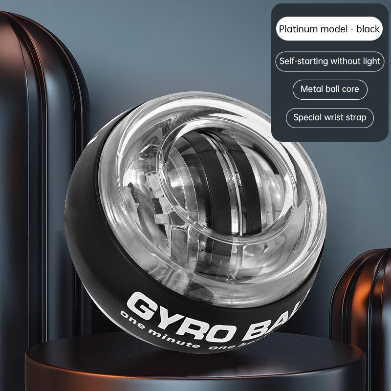 Gyro Ball Wrist Exerciser with LED – Auto-Start Power Ball with RPM Counter