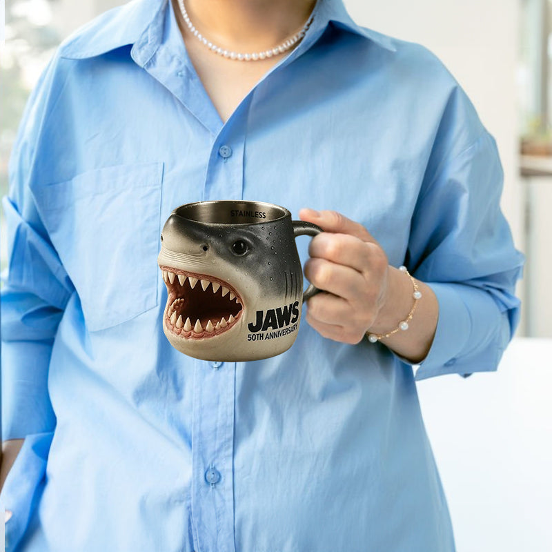 3D Shark Mug - Ocean-Themed Resin Mug, Novelty Gift for Shark Fans and Collectors