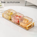 Transparent Serving Tray with Compartments – Fruit, Candy & Nut Storage Dish