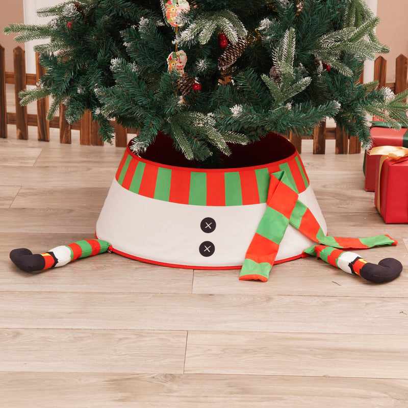 Christmas Tree Skirt with Legs Decoration Base, Festive Holiday Christmas Tree Dressing, Celebration Atmosphere Decoration