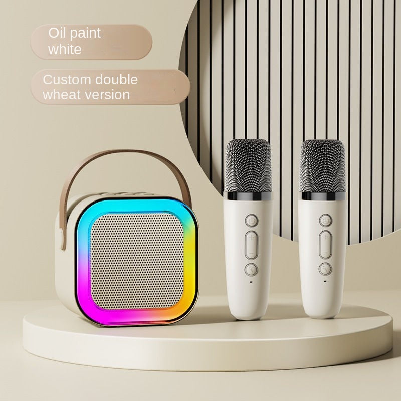 Bluetooth Karaoke Microphone Speaker – Portable All-in-One Home KTV