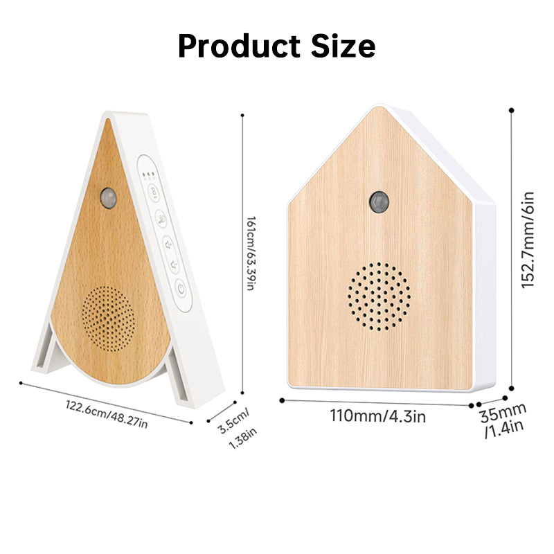 Realistic Birdsong Music Box with Motion Sensor - Portable Bird Chirp Speaker for Home, Garden and Office