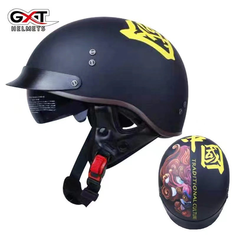GXT Motorcycle Helmet - Full Face Graphic Design Helmet, ABS Shell, Sizes M-XXL