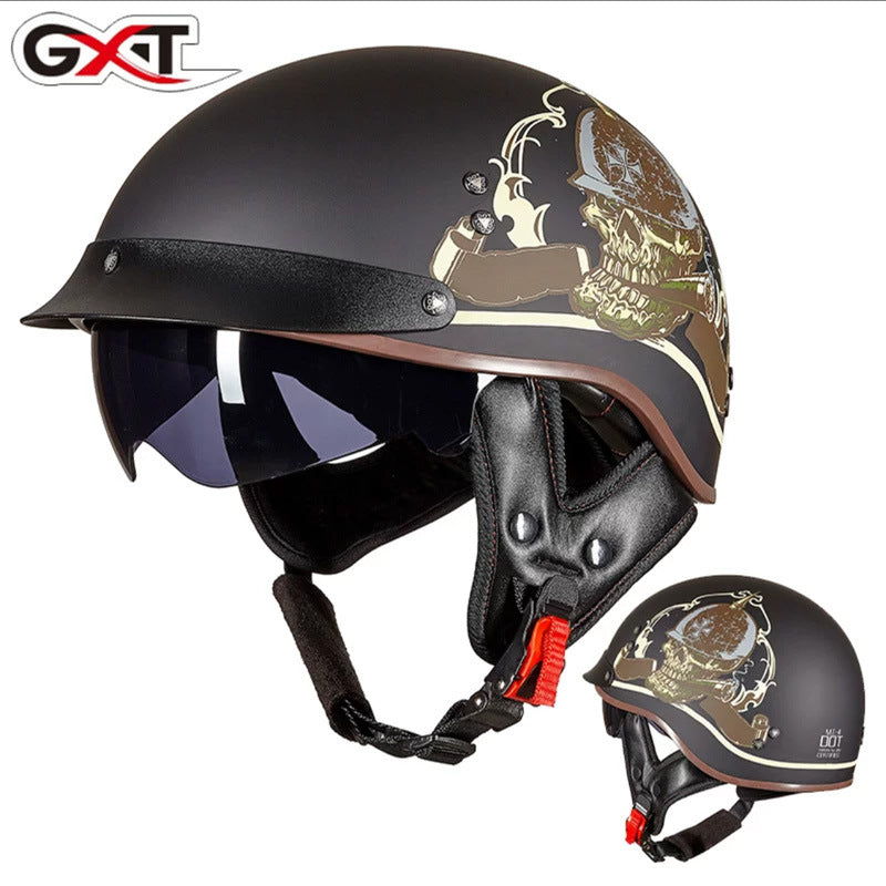 GXT Motorcycle Helmet - Full Face Graphic Design Helmet, ABS Shell, Sizes M-XXL