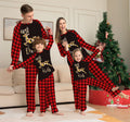 Christmas Deer Letter Print Family Pajama Set