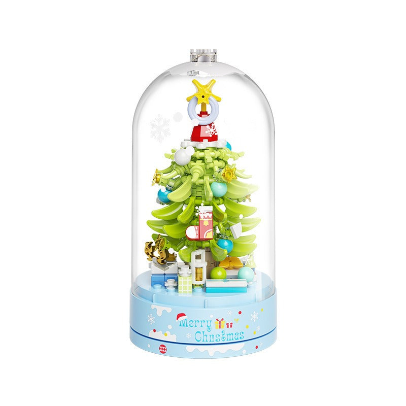 Christmas Tree Music Box Building Block Set - Build & Play Festive Gift for Ages 7-14