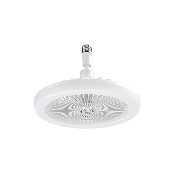 2-in-1 LED Fan Light Bulb with Remote Control - Dimmable Ceiling Fan for Bedroom & Living Room, 3 Colours