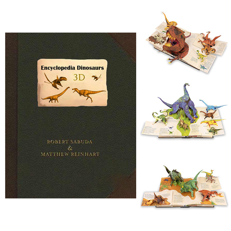 3D Encyclopedia Prehistorica Dinosaurs - Interactive Pop-Up Book for Kids