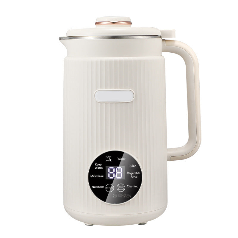 Multi-functional Soy Milk Maker & Blender - 1.2L Heating Juicer with Filter-Free Design, UK & US Plug (White & Green)