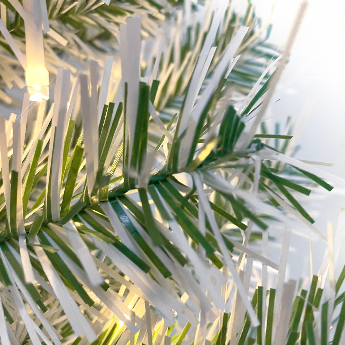 Pre-Lit Christmas 4-Piece Set – 2 Entrance Trees, Garland & Wreath with 340 LED Lights