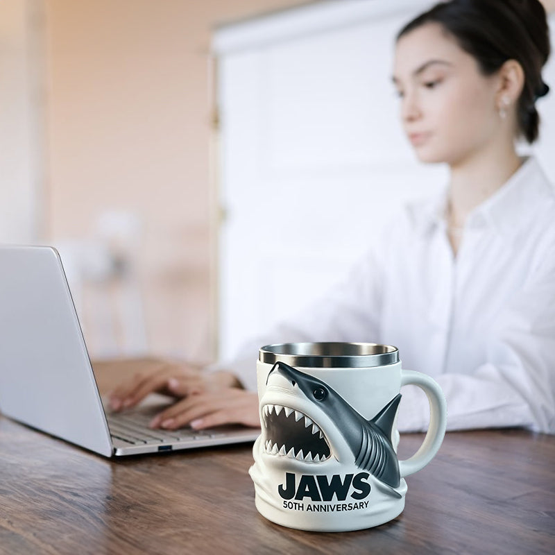 3D Shark Mug - Ocean-Themed Resin Mug, Novelty Gift for Shark Fans and Collectors