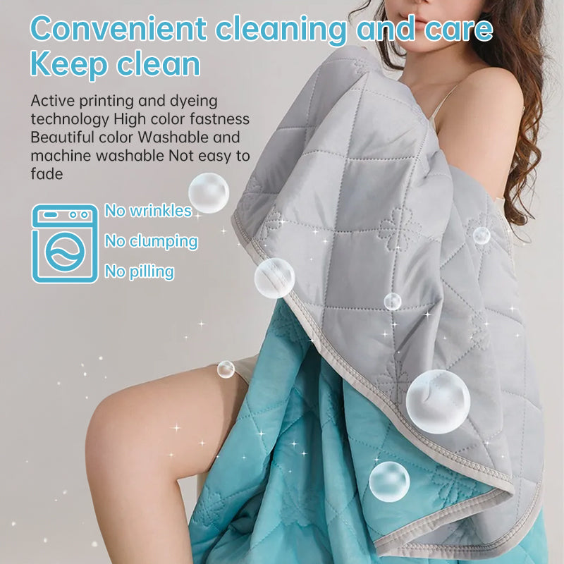 Luxury Cooling Blanket - Lightweight Breathable Comforter for Hot Sleepers, King and Queen Size