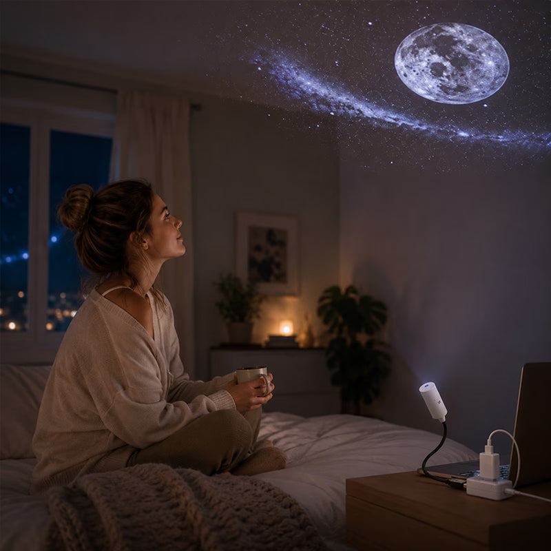 USB Star Projector – Plug & Play Galaxy Light for Bedroom & Living Room