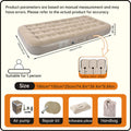 One-Touch Self-Inflating Air Mattress with Built-in Pump - Portable Camping & Travel Air Bed (Single, Double & Triple)
