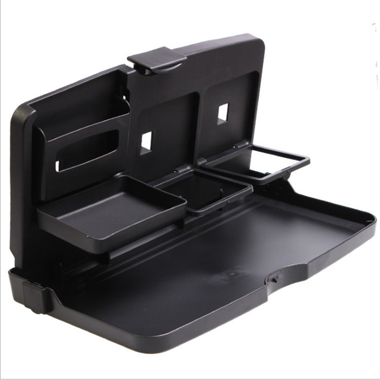 Car Seat Back Dining Tray – Foldable Storage Table with Drink Holder & Phone Rack